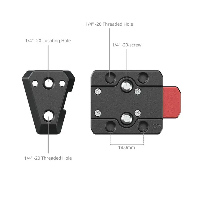 SmallRig 6021 QR V-Lock Mount Plate Kit 