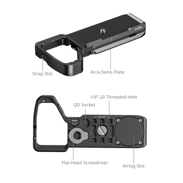 SmallRig 6033 Baseplate with AirTag Slot For Sony Alpha 7 V / 7R V / 7 IV 