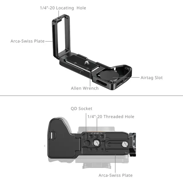 SmallRig 6034 L-Shaped Mount Plate For Sony Alpha 7 V / 7R V / 7 IV 