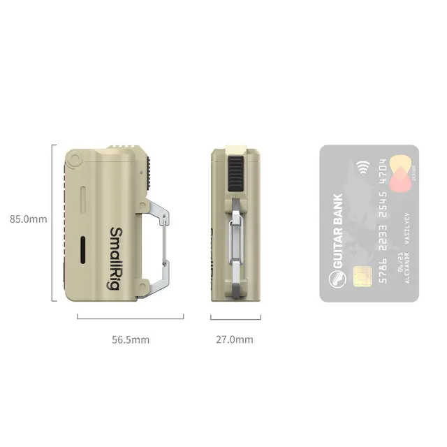 SmallRig 6088 Battery and Charger Kit For 21700 Battery. 5000mAh. Brown 