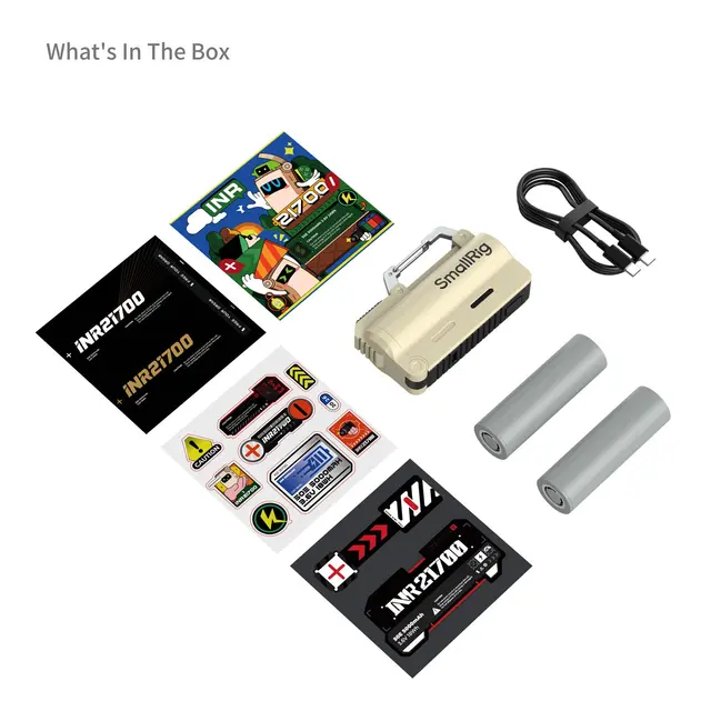 SmallRig 6089 Battery and Charger Kit For 21700 Battery. 10000mAh. Brown 