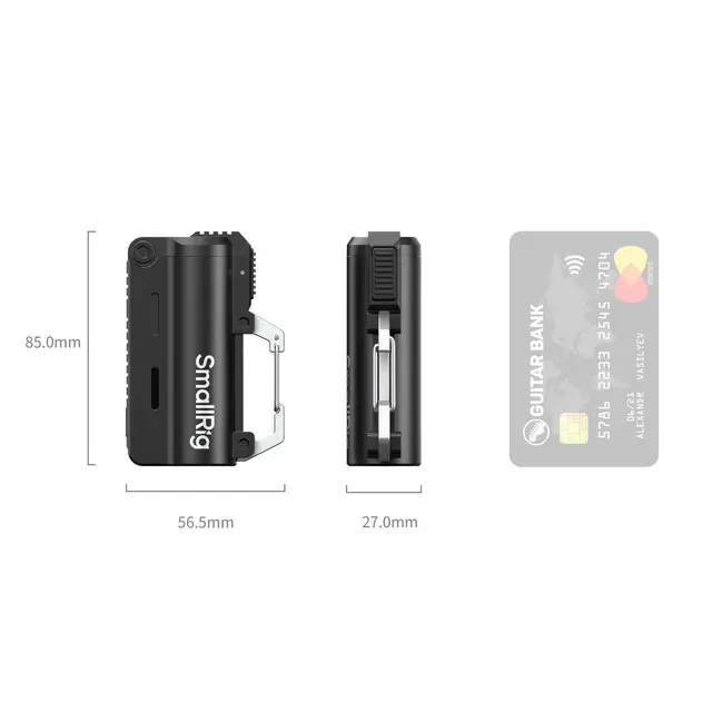 SmallRig 6090 EDC Power Bank KIT 5000mAh 21700 Battery Box 5000mAh. Black 