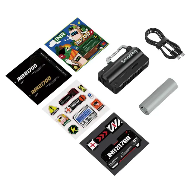 SmallRig 6090 EDC Power Bank KIT 5000mAh 21700 Battery Box 5000mAh. Black 
