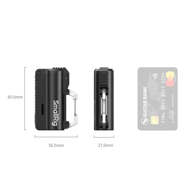 SmallRig 6091 EDC Power Bank KIT 10000 2x 21700 Battery. 10000mAh. Black 