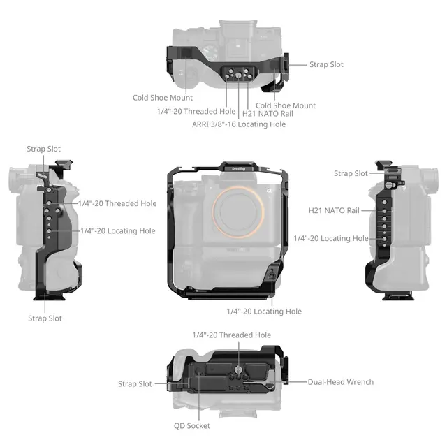 SmallRig 6114 Cage For Sony A 7R V/7 IV/7S III/7R IV/7 V 