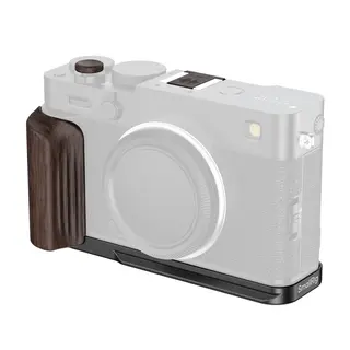 SmallRig 6237 L-Shaped Mount Plate Black w/Wooden Handle for Fujifilm X-E5 Ebony