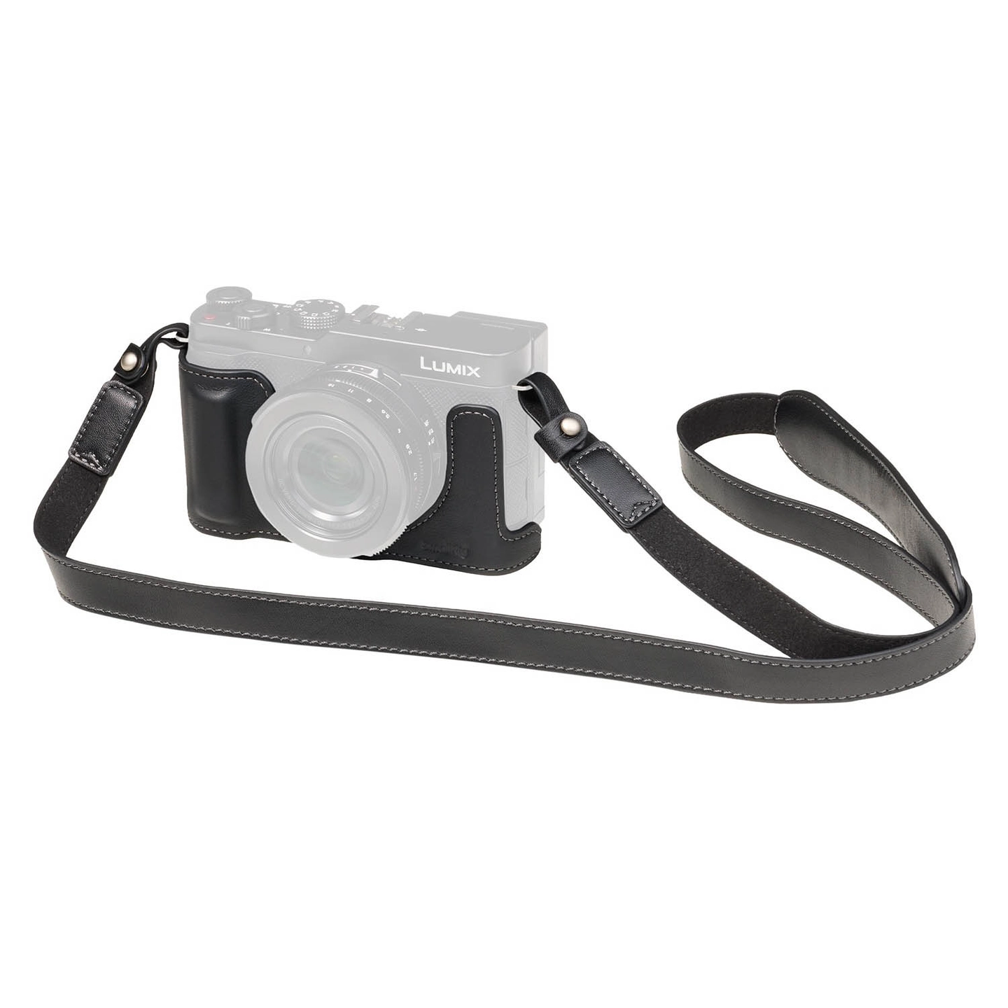 SmallRig 6274 Leather Half Case Kit For Panasonic LUMIX L10. Black