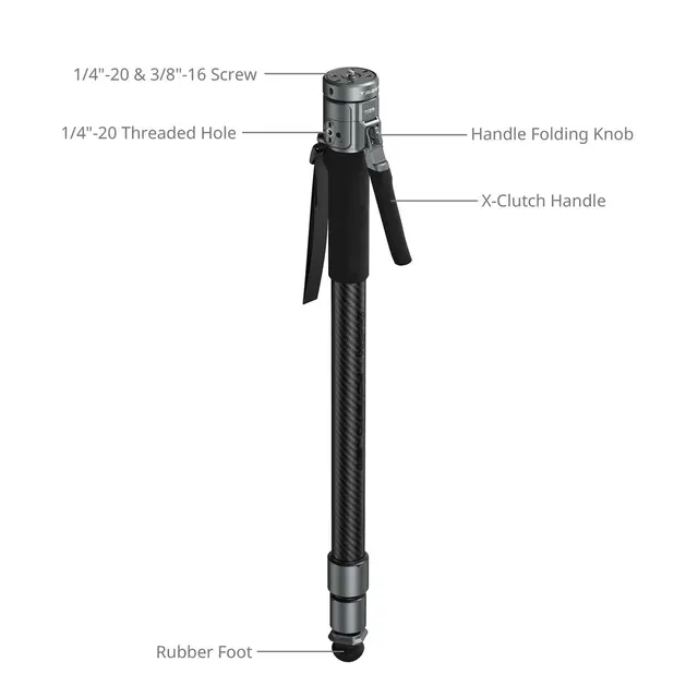 SmallRig 6284 x Potato Jet TRIBEX PRO X-Clutch Hydraulic Monopod. Basic 