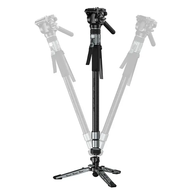 SmallRig 6286 x Potato Jet TRIBEX PRO X-Clutch Hydraulic Monopod. Video 