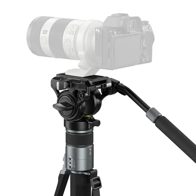 SmallRig 6286 x Potato Jet TRIBEX PRO X-Clutch Hydraulic Monopod. Video 