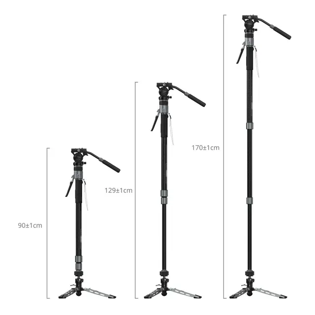 SmallRig 6286 x Potato Jet TRIBEX PRO X-Clutch Hydraulic Monopod. Video 
