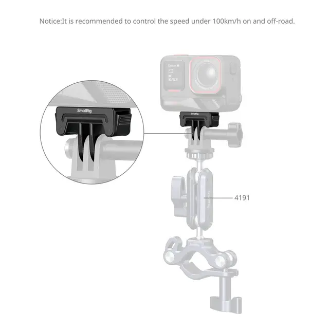 SmallRig 6303 Quick Release Mount Adaptr For Insta360 X5/X4 Air/Ace Pro 2/Ace Pro 
