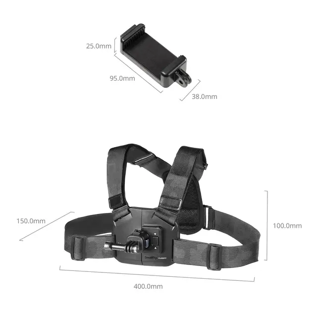 SmallRig 6308 Chest Mount For Phones and Action Cameras 