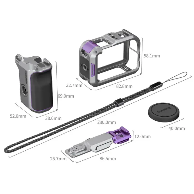 SmallRig 6367 Basic Cage Kit For DJI Osmo Action 6 Megatron Edition 