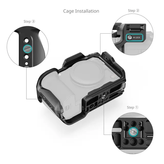 SmallRig 6372 HawkLock QR Cage For Canon EOS R6 V 