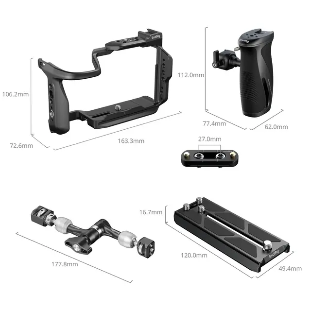 SmallRig 6382 HawkLock QR Vert Cage Kit For Canon EOS R6 V 