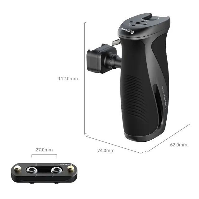 SmallRig 6405 Rotating Side Handle Med HawkLock H21 QR NATO Clamp 