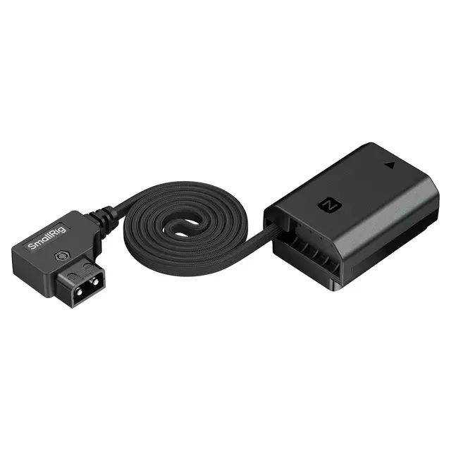 SmallRig 6411 D-Tap to NP-FZ100 Attach Self-Coiling Dummy Battery Power Cable 