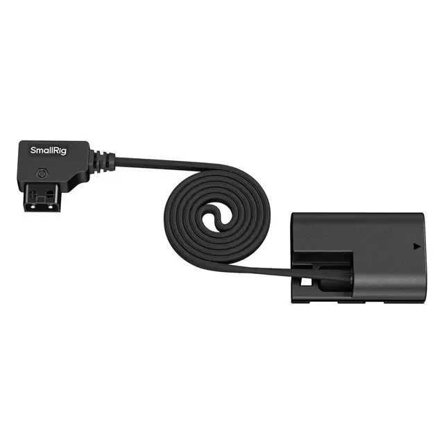 SmallRig 6413 D-Tap to LP-E6P Attachable Self-Coiling Dummy Battery Power Cable 