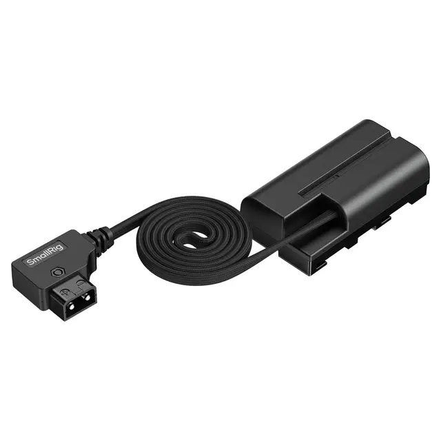 SmallRig 6415 D-Tap to NP-F550 Attacha Self-Coiling Dummy Battery Power Cable 