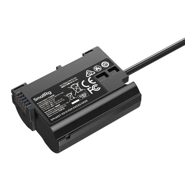 SmallRig 6537 Dummy Battery Cable D-tap For Nikon EN-EL15c 