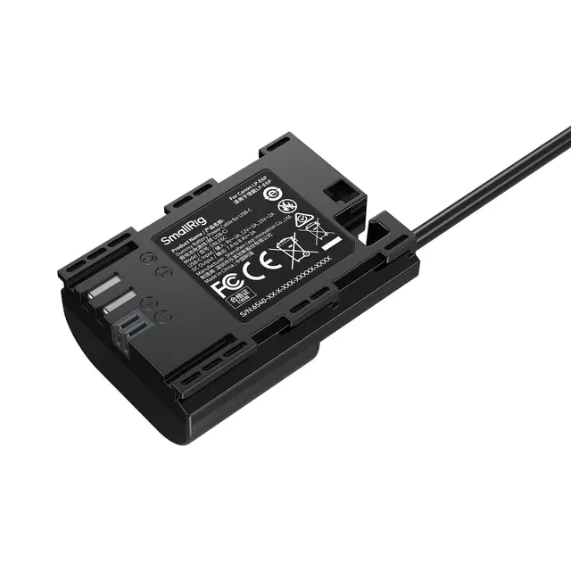 SmallRig 6540 Dummy Battery Cable USB-C For Canon LP-E6P 