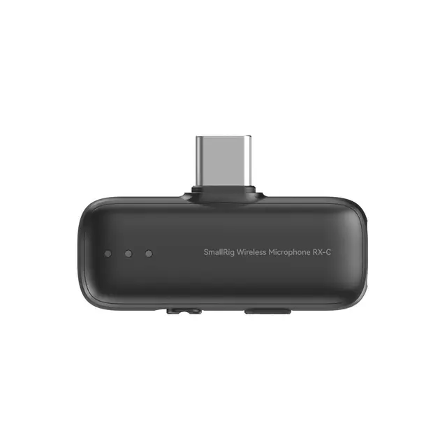 SmallRig 6546 S70-C1 Wireless Microphone With USB-C Adapter for Phones. Black 
