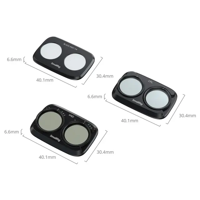 SmallRig 6649 Filter Kit Osmo 4P VND+PL+ VND + Mist 1/4 + CPL DJI Osmo Pocket 4P 