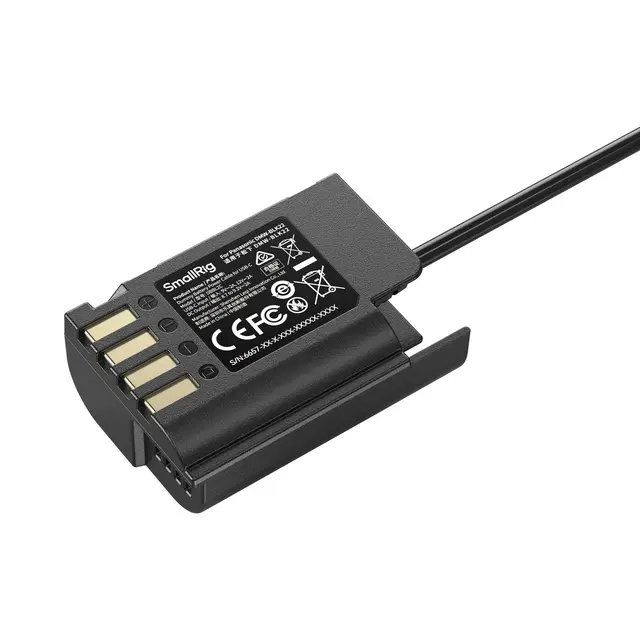 SmallRig 6657 Dummy Battery Cable USB-C For Panasonic DMW-BLK22 