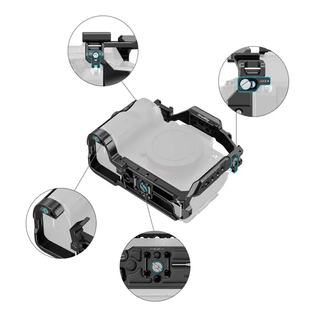 SmallRig 6702 HawkLock QuickRelease Cage For Sony Alpha 7 VI 