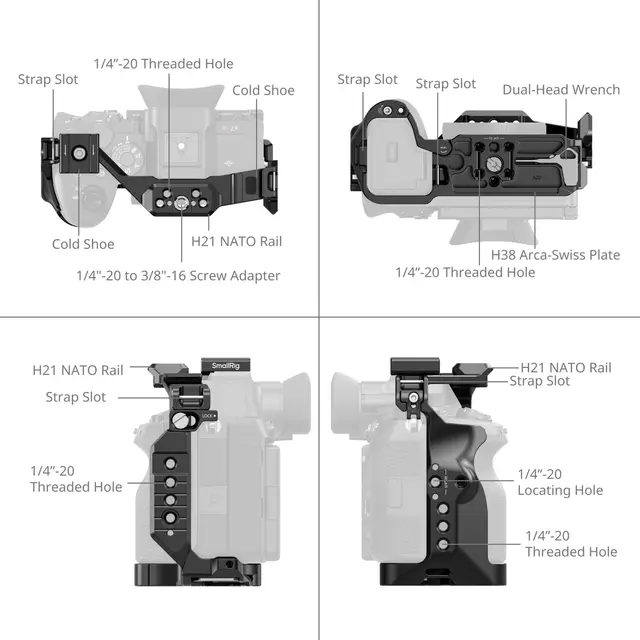 SmallRig 6702 HawkLock QuickRelease Cage For Sony Alpha 7 VI 
