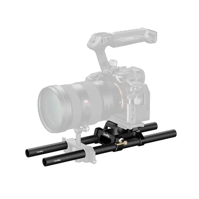SmallRig 6761 Arca-Type Mount Plate With 15mm Dual Rod Clamp 