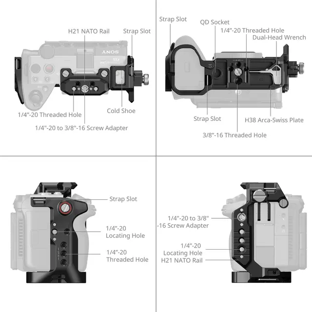 SmallRig 6778 Hawklock Handheld Cage Kit For Sony FX5 