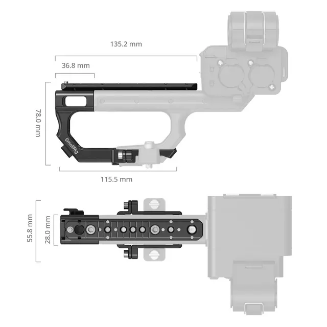 SmallRig 6781 Extension Mount Plate Kit For Sony XLR-H2B 