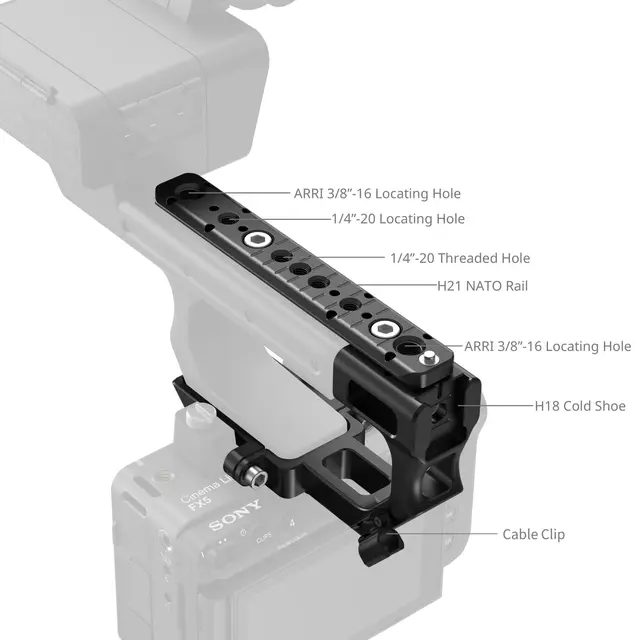 SmallRig 6781 Extension Mount Plate Kit For Sony XLR-H2B 