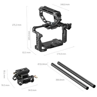 SmallRig 6924 HawkLock Advanced Cage FX5 Kamerabur Sony FX5 - Dual Rod System