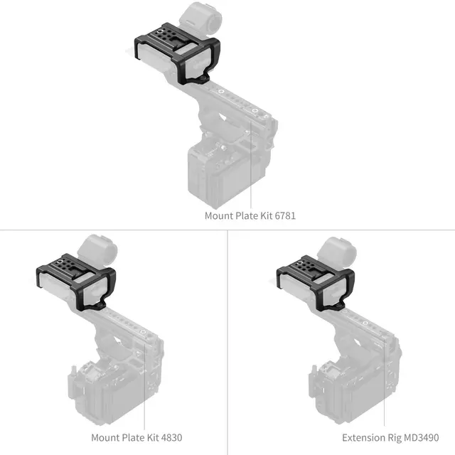 SmallRig 6925 Mount Plate For Sony XLR-H2B / H1 