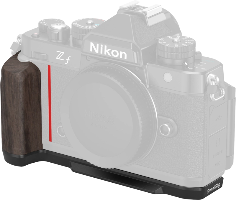 SmallRig 4801 L-Shape Mount Plate With Wooden Handle for Nikon Zf