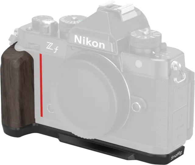 SmallRig 4801 L-Shape Mount Plate With Wooden Handle for Nikon Zf 