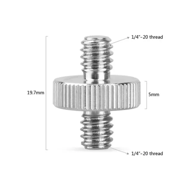 SmallRig 828 Double Head Stud w/1/4"+1/4 Han/Han-skrue i begge ender 2pk 