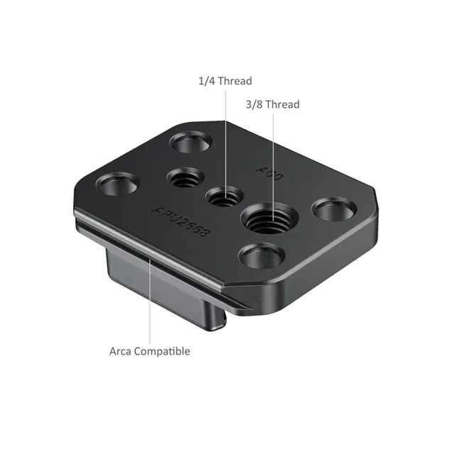 SmallRig 2668 Buckle Adapter for GoPro Festeplate for GoPro glidefeste - Arca S 