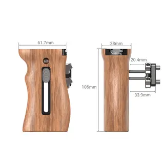 SmallRig 2093 Univ Wooden Side Handle Sideh&#229;ndtak grep i tre, for kamerabur