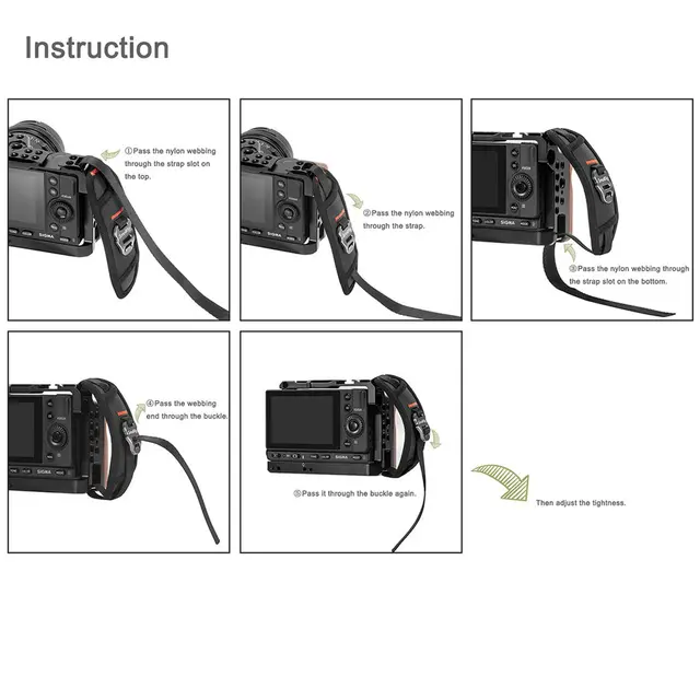 SmallRig 2456 Hand Strap Håndleddsrem til cage og grep 