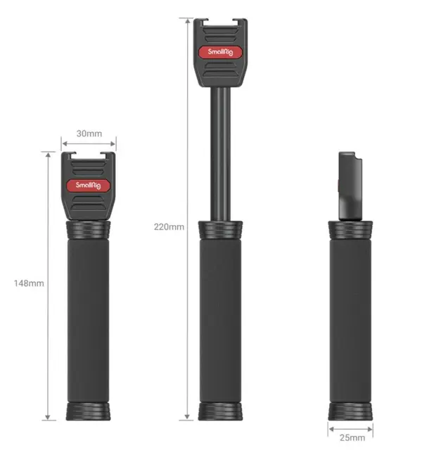 SmallRig 3182 Røde Wireless Go Handle Mikrofonhåndtak Intervjumikrofon 