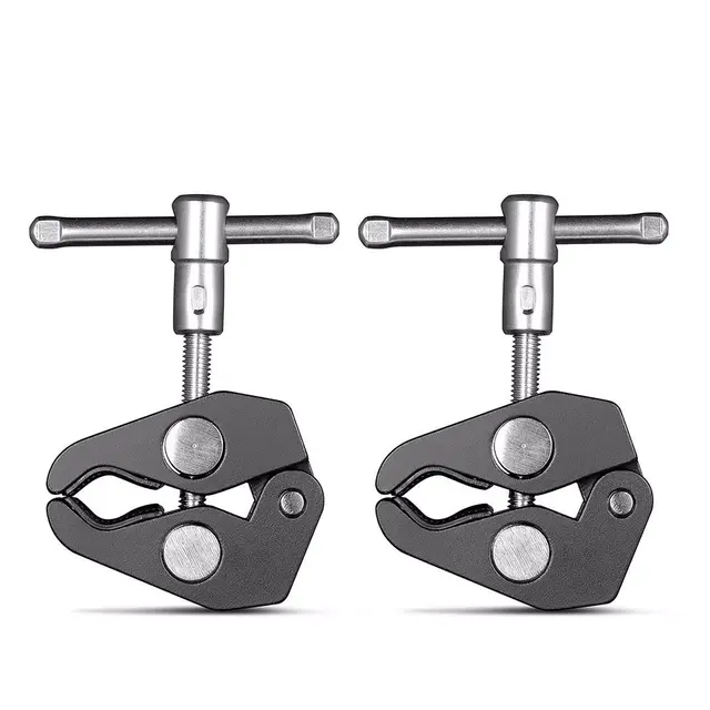 SmallRig 2058 mini Super Clamp 2 pakk 2 stk miniklemme med gjengefester 1,5 kg 