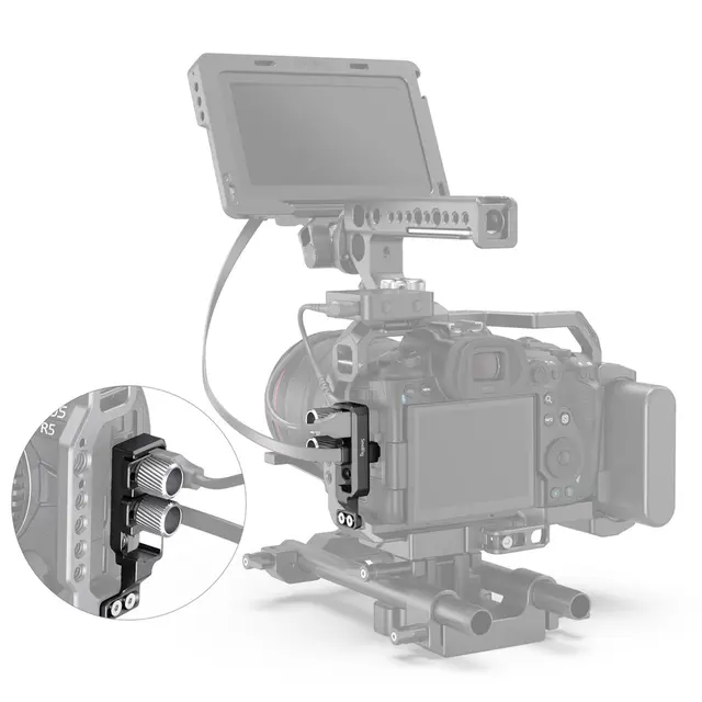 SmallRig 2981 Cable Clamp for R5 and R6 Kabelholder for bur Canon EOS R5/R6 