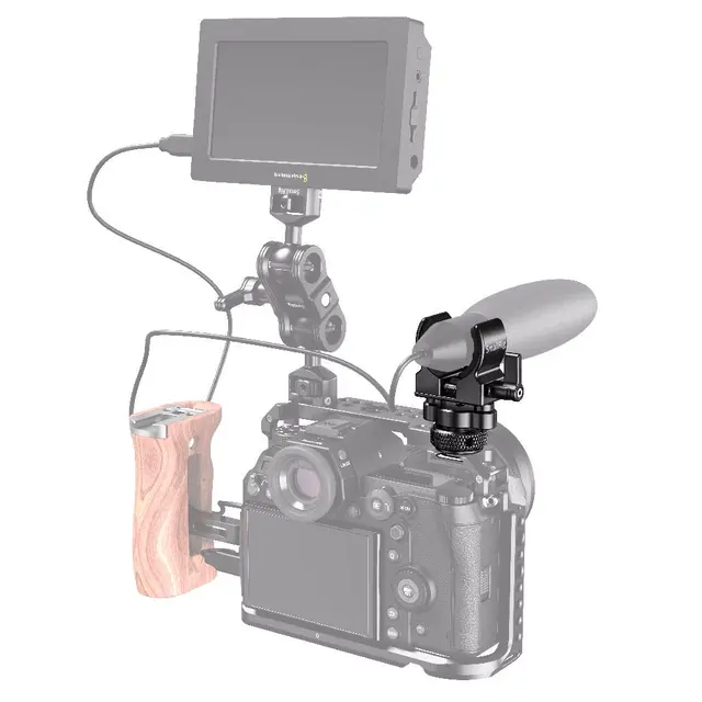 SmallRig 2352 Shotgun Mic Holder Cold Mikrofonholder for blitsko og med klemme 