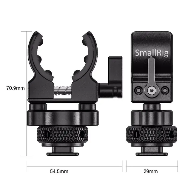 SmallRig 2352 Shotgun Mic Holder Cold Mikrofonholder for blitsko og med klemme 