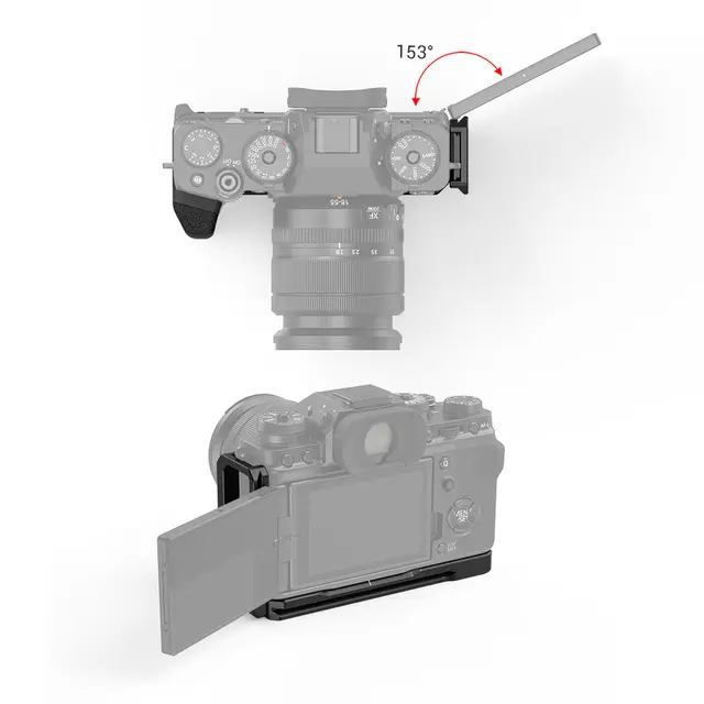 SmallRig 2812 L-Bracket Fujifilm X-T4 Vinkelskinne Arca Swiss horisontalt 