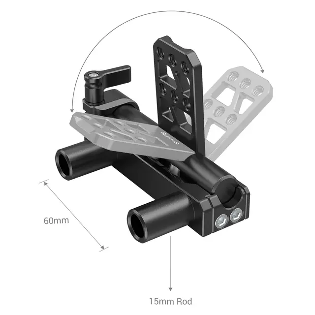 SmallRig 2802 Dual 15mm Rod Battery Hing 